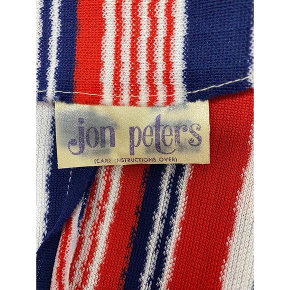 Vintage 60s  Union Made Jon Peters women's blazer striped button front size 9/10 - Picture 5 of 16